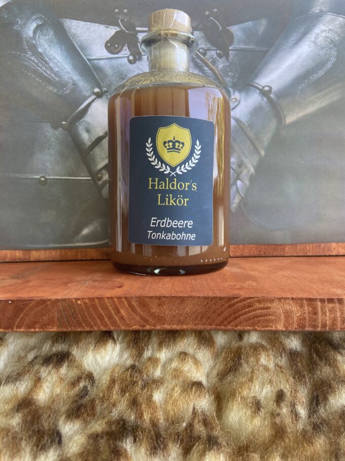 Likör mir Erdbeeren Tonkabohne